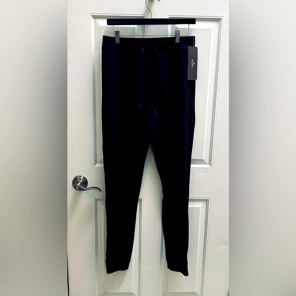 Men’s golf/track pants black size small tall
